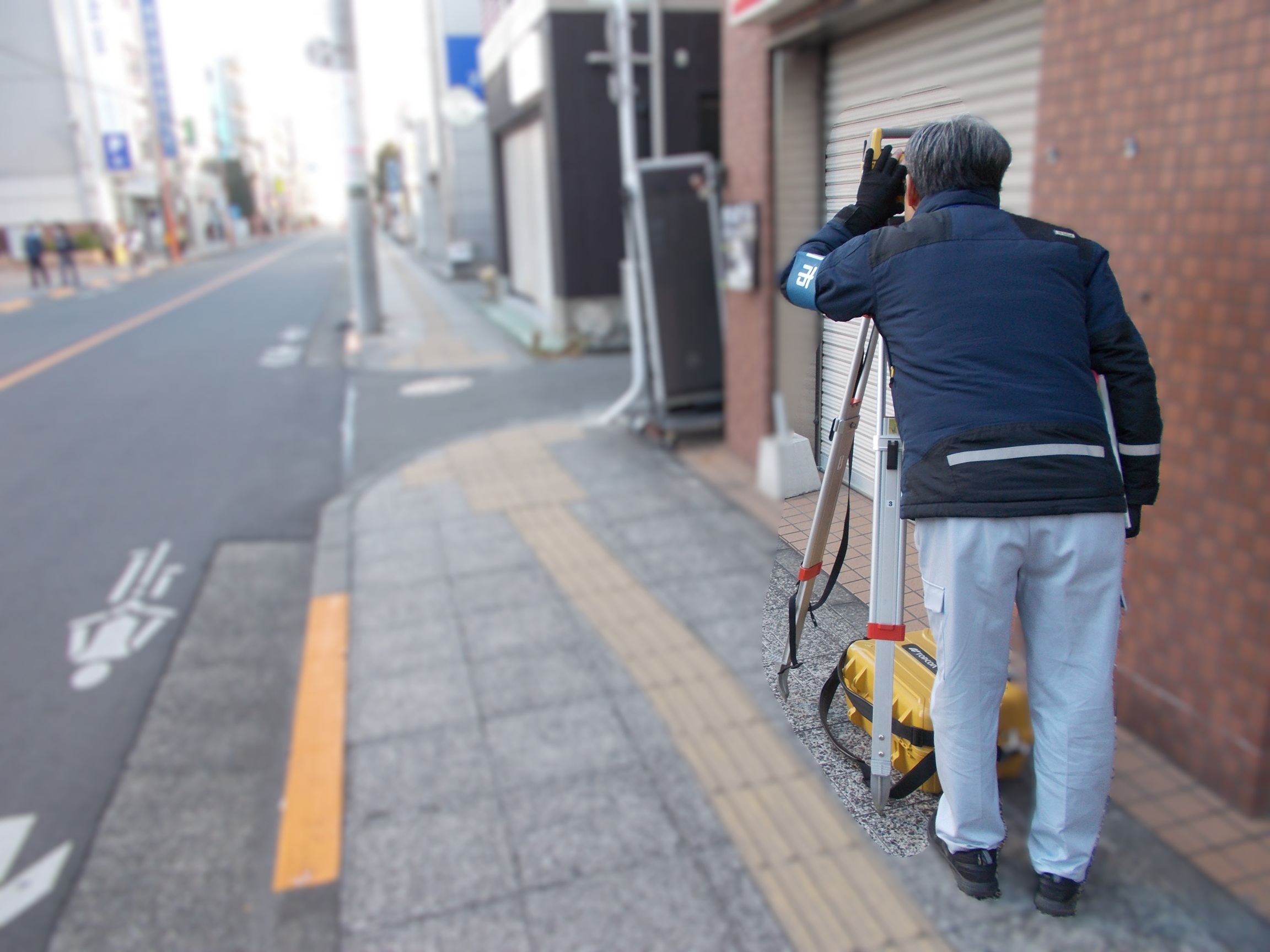 占用物件調査の様子